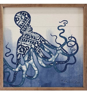 Blue Pattern 2 Octopus By Audrey Jeanne Roberts